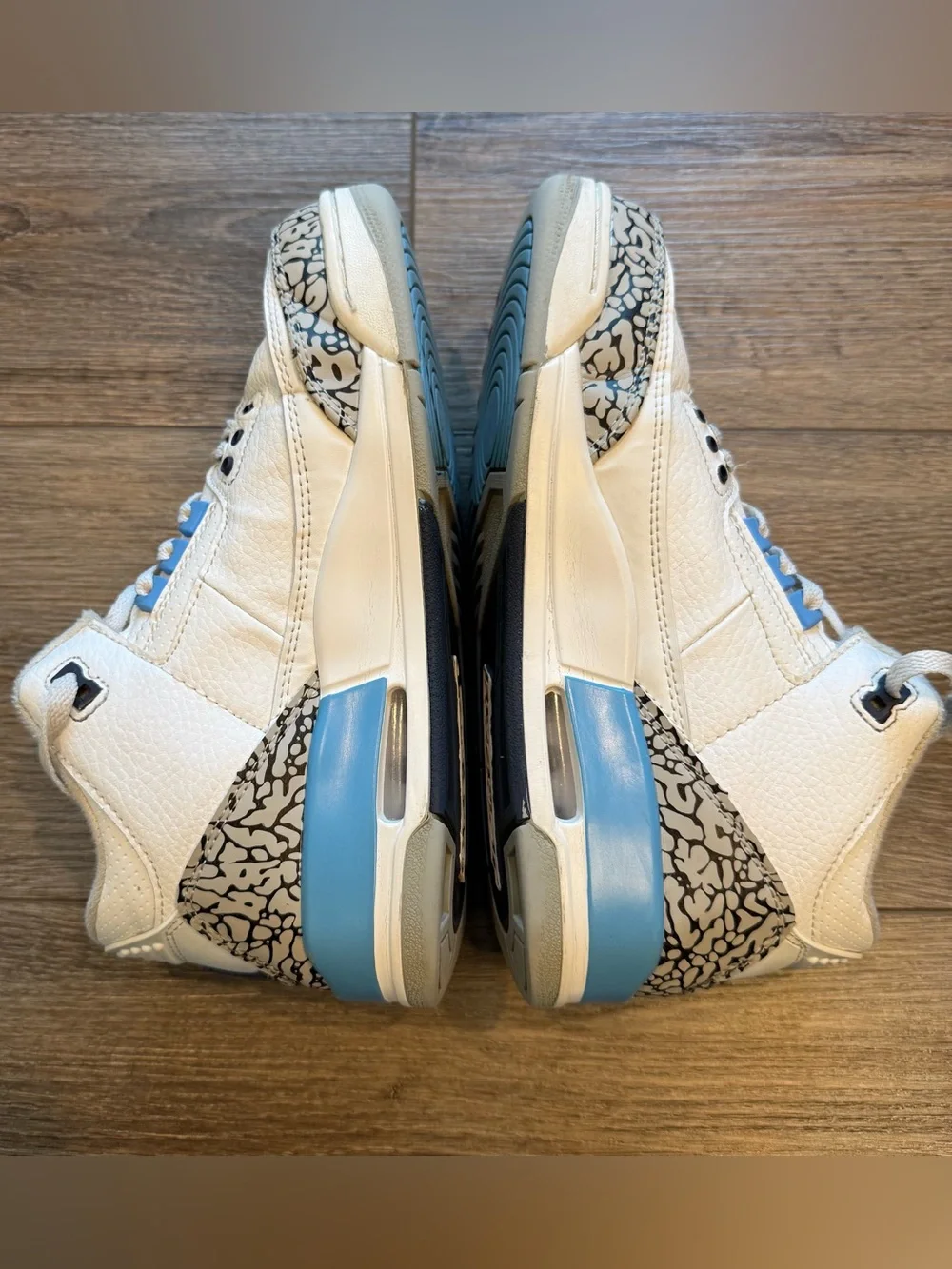 Nike Air Jordan 3 RetroUNC Cement Blue Elephant Print Men’s Sneakers